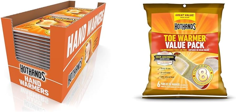 HotHands Hand Warmers - Long Lasting Safe Natural Odorless Air Activated Warmers - Up to 10 Hours of Heat - 40 Pair