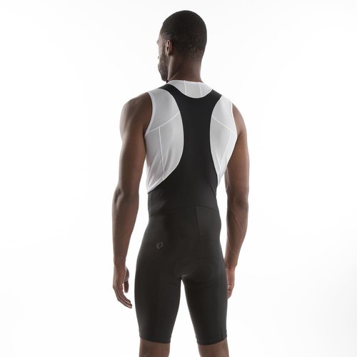 PEARL IZUMI Cycling Bib Biker Shorts for Men 10.5” (inches). Podium Padded Bike Shorts, Breathable with Reflective Fabric Black