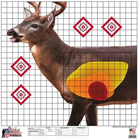 25" x 25" Whitetail Deer Sight-in Target 5 Pack, Multi, One Size
