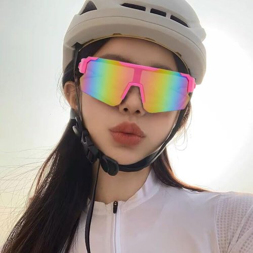 Youth Baseball Sunglasses Sports Running UV400 Polarized Glasses Youth Kids For Boys Girls 8-12 Cycling Softball Golf Skiing Sunglasses (Rose Red)