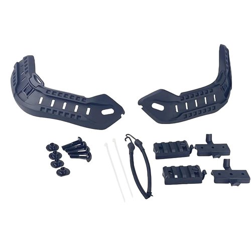 Airsoft Paintball Military Side Rail Set Guide Accessories for MICH PASGT Helmet Multi Color (Black)