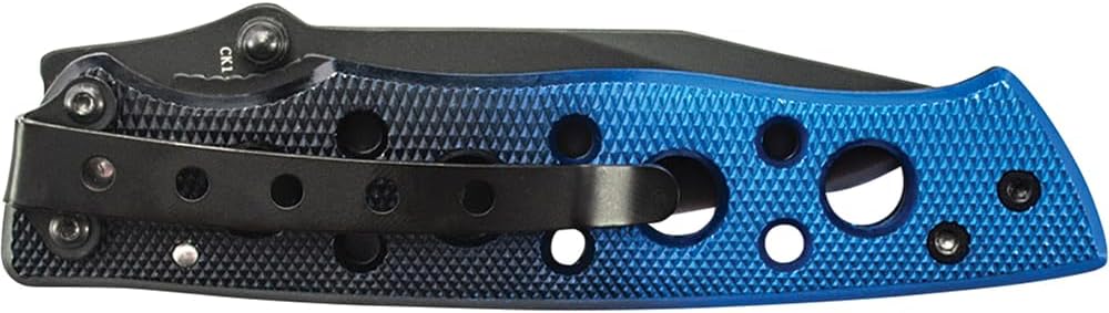 Smith & Wesson Extreme Ops CK111S 7.3in S.S. Folding Knife with 3.1in Serrated Clip Point Blade and Aluminum Handle for Outdoor, Tactical, Survival and EDC