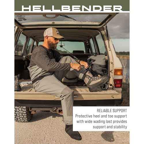 FROGG TOGGS Men's Hellbender Waterproof Fishing Wading Boot for Fishing in Felt or Cleated