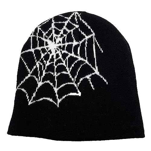 Y2K Beanies Letter Printing Knitted Hat Fashion Hip Hop Trend Beanie Winter Warm Woolen Hat for Women Man Pullover Hat