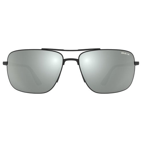 BEX® SUNGLASSES PORTER FULL METAL FRAME LIFESTYLE SUNGLASSES (Matte Black/Gray/Silver)