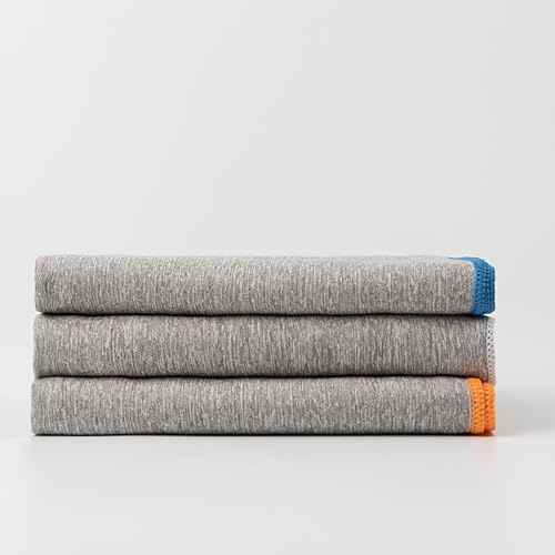 Quick Dry Gym Towel, Microfiber, Fast Drying, Odor-Free, Men & Women Workout Gear, Sweat, Working Out, Cleaning, Towels, 3-Pack