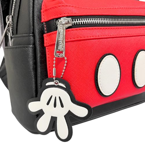 Loungefly x Mickey Suit Mini Saffiano Faux Leather Backpack