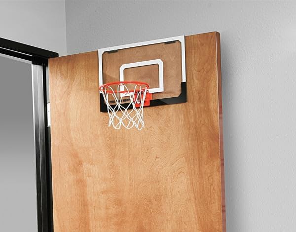 SKLZ Pro Mini Indoor Basketball Hoop - Over The Door – Portable - Great For Home, Dorms, Offices, and Gifts
