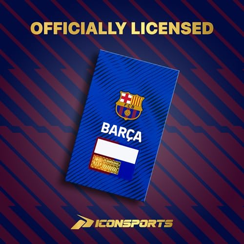 FC Barcelona Kids Pullover Hoodie - Unisex Officially Licensed Soccer Apparel - Navy Small