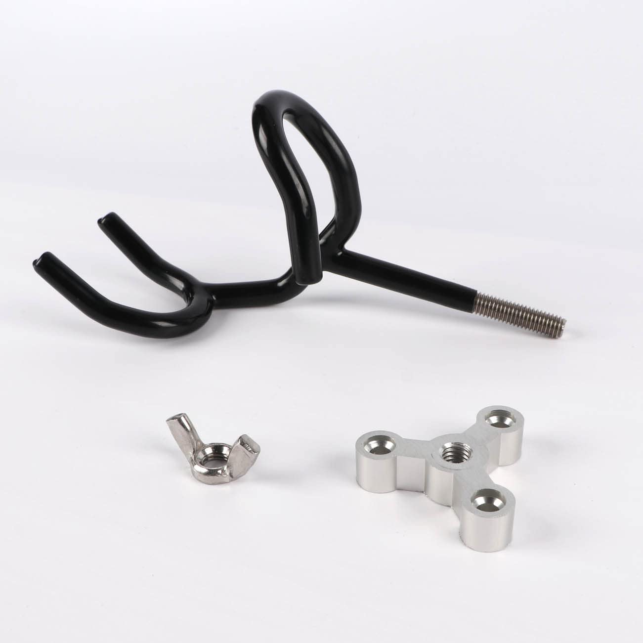 4pcs Sure Grip Steel Boat Rod Holder 20 Degree PVC Coated Steel Wire Fishing Pole Holder