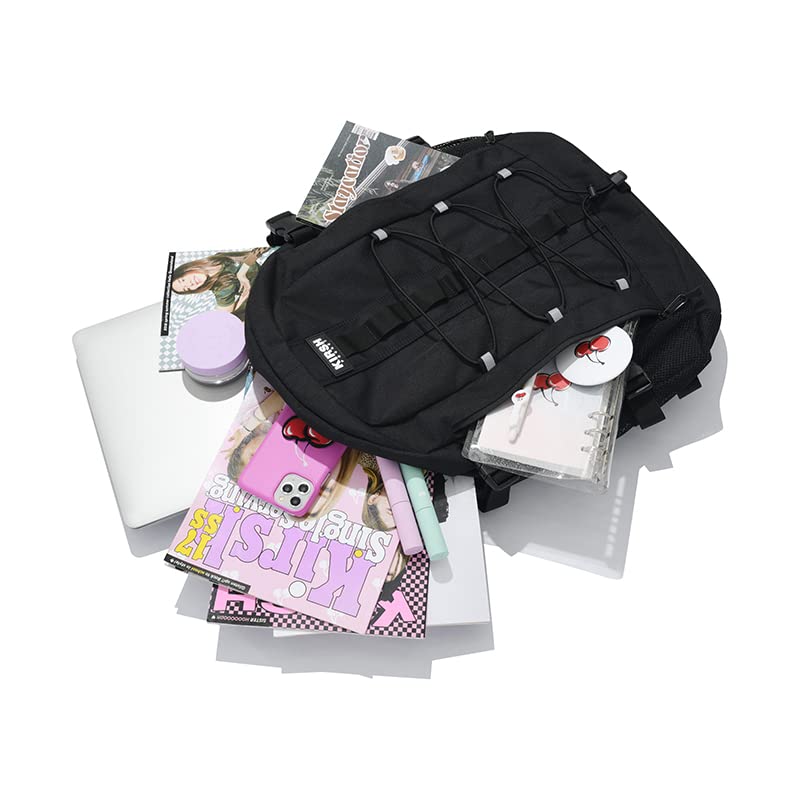 KIRSH Daily Pocket Technical String Backpack (Black)