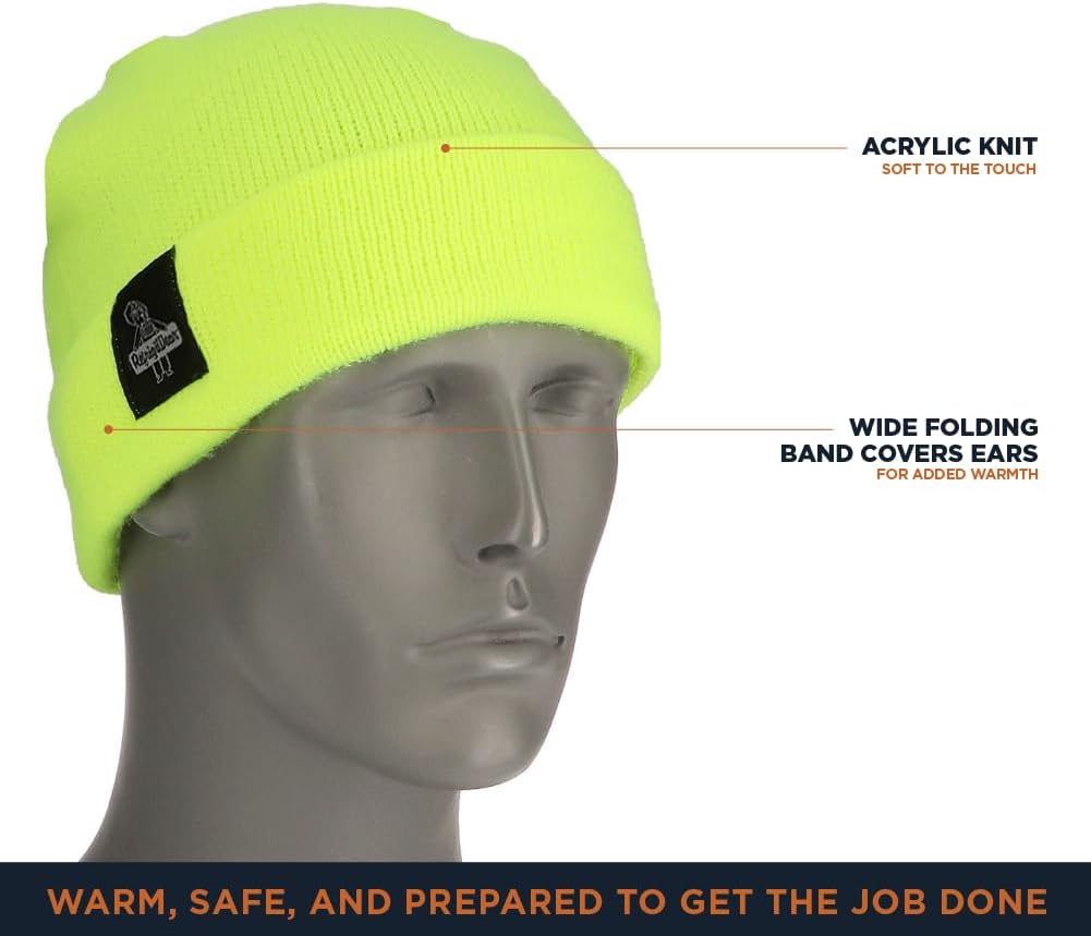 RefrigiWear Watch Cap Knit Beanie for Men and Women, One Size Fits Most, (Color)