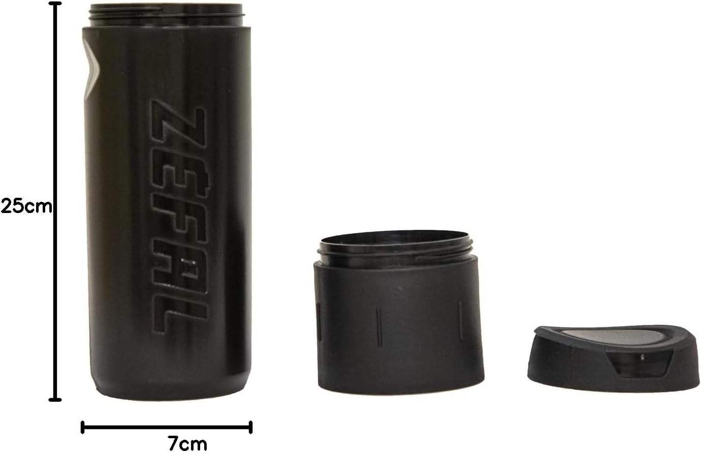Zefal Z-Box L Tool Storage Box – 0.8L Waterproof Bicycle Tool Capsule for Bottle Cages, Screw Cap Closure, Compact Polypropylene Case