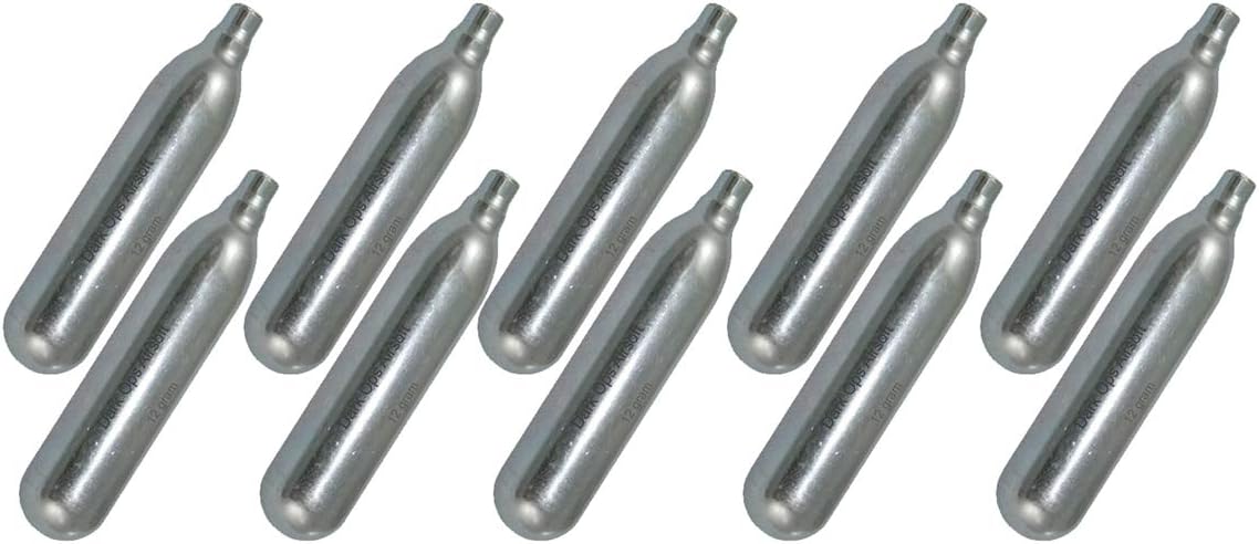 12 Gram CO2 Cartridge for Airsoft Guns- 10 Pack