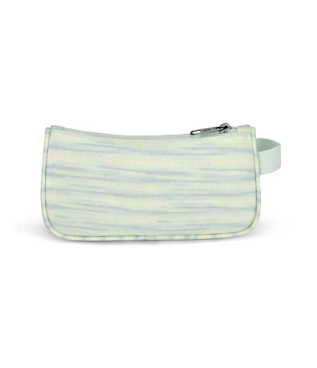 JanSport Medium Accessory Pouch, Secure Storage Space for Pens, Power Cords, Pencil Case, Ideal for Everyday Essentials - 70S Space Dye Fresh Mint