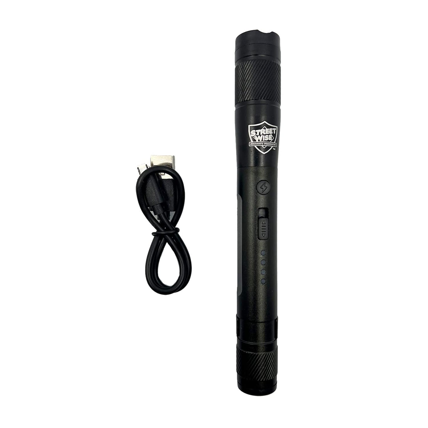 Streetwise Heavy Duty Aluminum Stun Gun Flashlight for Self Defense - Rechargeable LED Flashlight Stun Gun 84,000,000