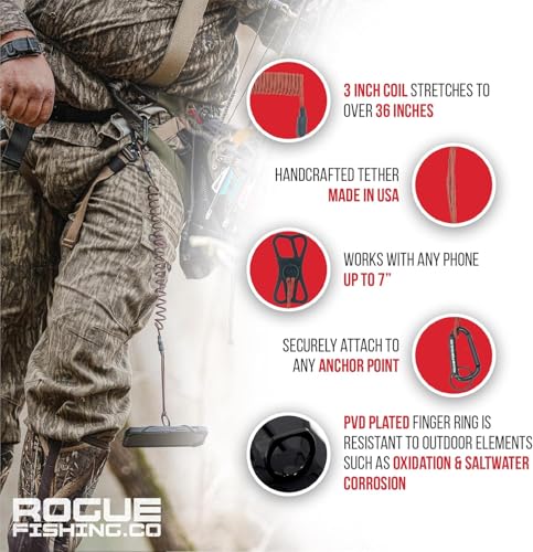 Rogue Fishing Co. The Protector Phone Tether - Green, Phone Leash