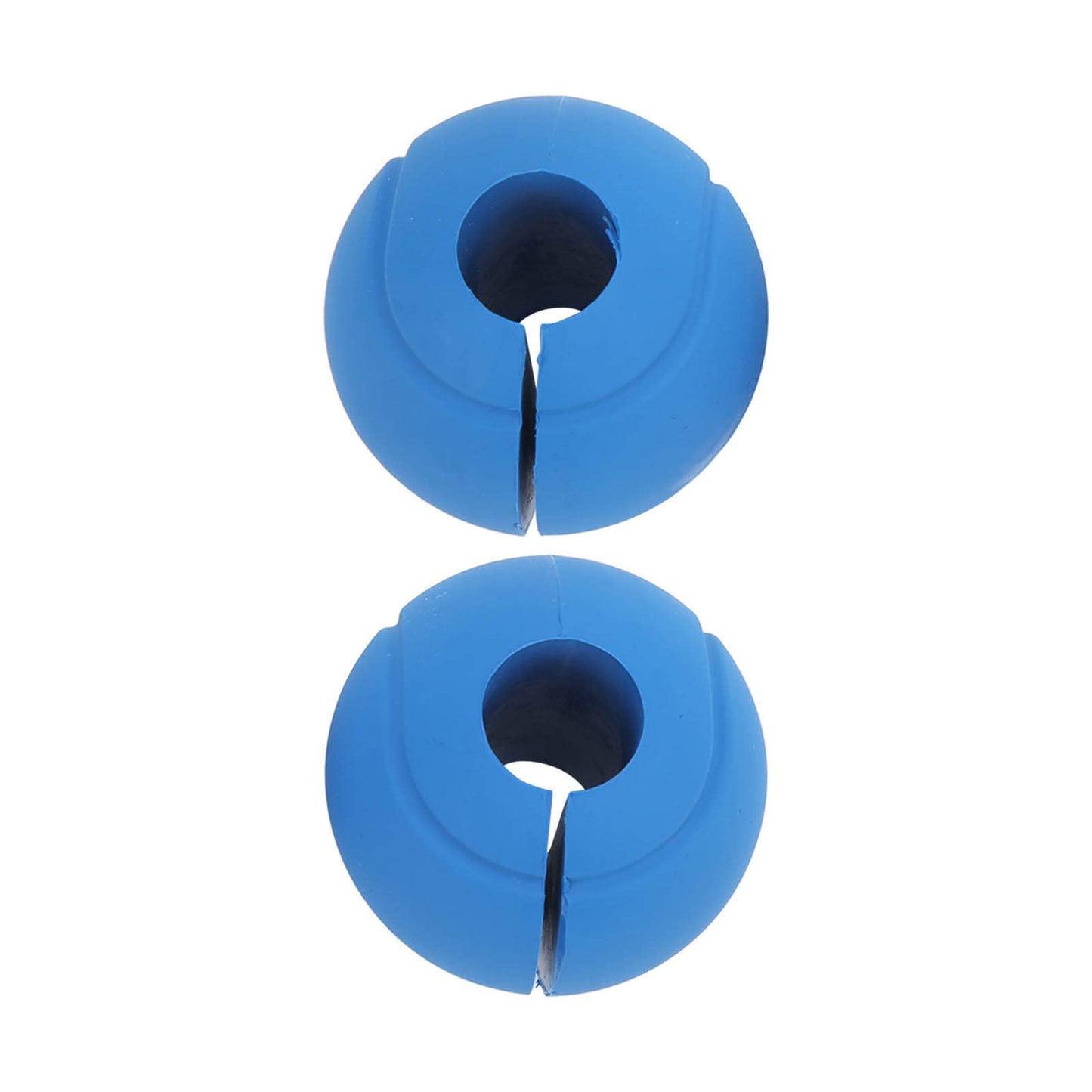 Dilwe Barbell Grips, 1 Pair of Barbell Dumbbell Curved Grip Round Spherical Silicone Non Slip Thickened Grip for Massive Arm and Muscle Building (Blue)