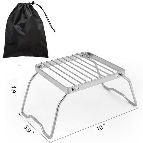 Takelablaze Camp Grill Portable Outdoor Grill Stainless Steel Folding Compact BBQ Camping Hiking Picnics