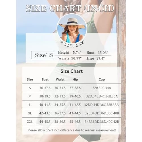 AI'MAGE Women Cutout One Piece Swimsuits Criss Cross Back Swim Dress Tummy Control Bathing Suit with Skirt Swimdress