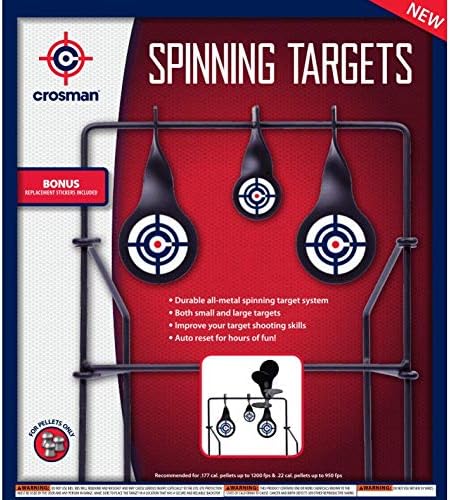 Metal Spinning Target for Airguns - Crosman CSLT, Durable Black Design