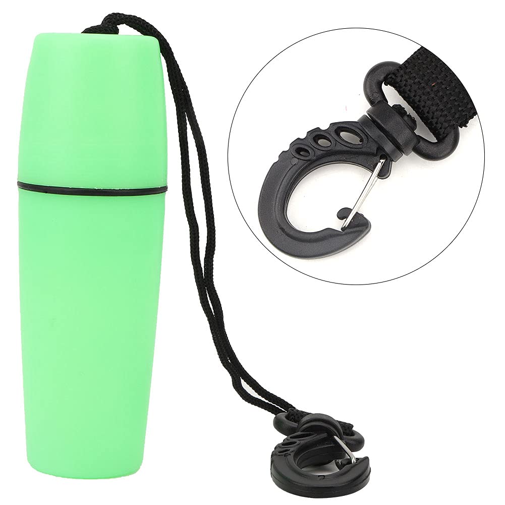 Qiilu Money Holder Money Holder for Swimming Abs Portable Sealing Water Container Bottle with Buckle for Diving Snorkeling Surfing(Green) (Green)