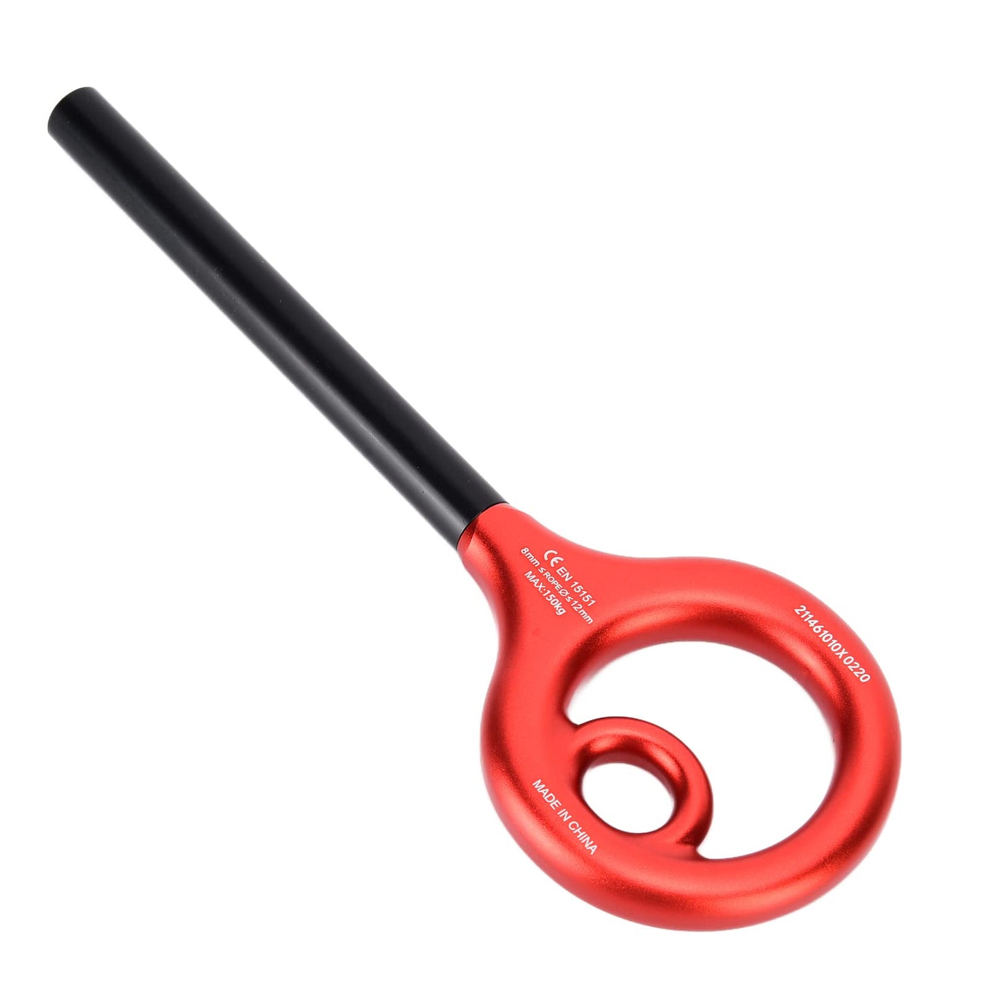 KLLJRFW 9 Rescue Figure 9 Shape Rigging Descender Anti Falling Outdoor Rock Climbing Speed Descent Equipment for Rock Climbing (Red)