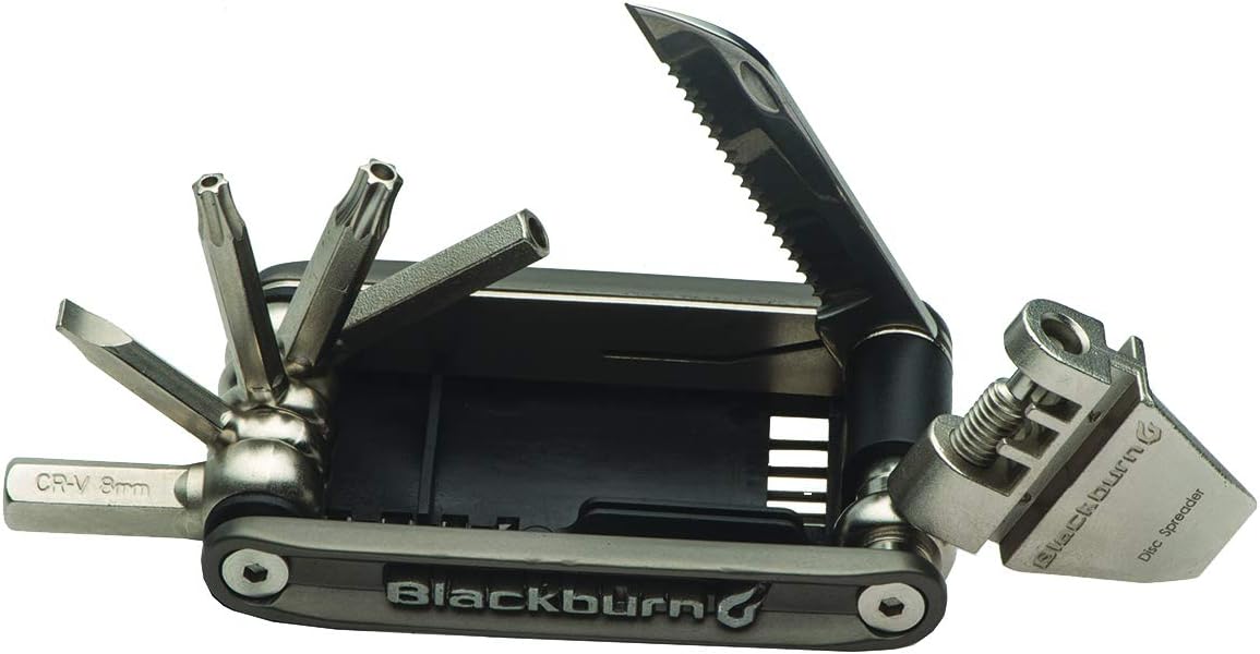 19-Function Blackburn Wayside Bike Multi-Tool - Outpost Pewter, Compact & Durable