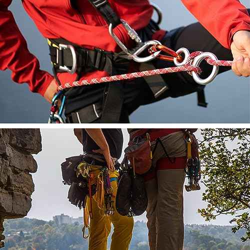 Azarxis 35 kN 50 kN Climbing Rescue Figure 8 Descender Large Bent-Ear Rigging Plate Heavy Duty & High Strength Rappel Device Equipment for Rappelling Belaying Tree Climbing Aerial Silks Rigging
