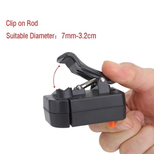RiToEasysports Fishing Line Counter, Professional Digital Fishing Counter Clip on Rod Fishing Line Counter Depth Finder Digital Diaplay 99m