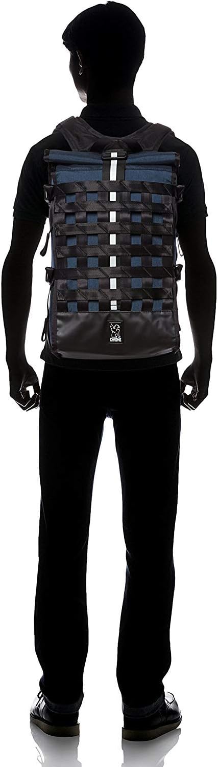 Chrome Industries Pro Barrage Waterproof Roll-Top Satchel Backpack Black Black