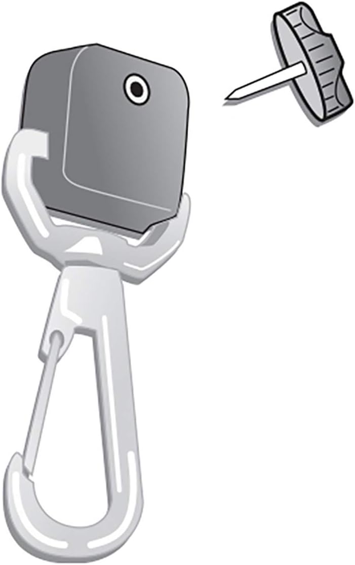 Gear Keeper Add-A-Clip Stainless Steel Swivel Snap Clip - Tool Holder for Flashlights, POL, SCBA Masks - Clip On Swivel Carabiner - Ideal First Responder, Industrial, Scuba, & Fishing Gear - USA Made