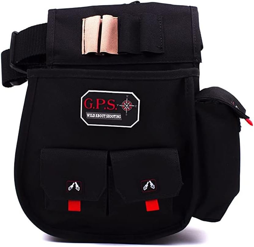 G. Outdoors Products Deluxe Double Shell Pouch - Rugged Shooting Range Bag with Adjustable Web Belt