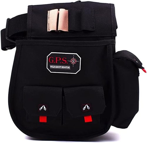 G. Outdoors Products Deluxe Double Shell Pouch - Rugged Shooting Range Bag with Adjustable Web Belt