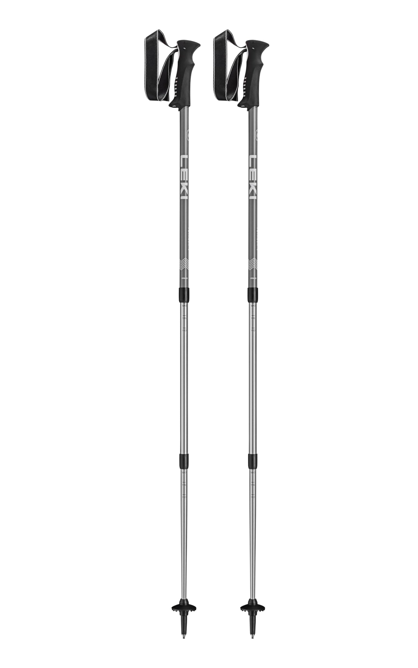 LEKI Voyager Aluminum Adjustable Lightweight Walking Poles for Trekking & Hiking - Blue-White-Black - 110-145 cm