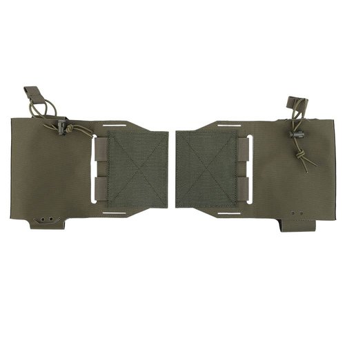 Tactical Cummerbund Extension Pouch Universal Side Magazine Holster Pouch for Tactical Vest with Hook and Loop Panel Quick Attached and Fixed (Green)