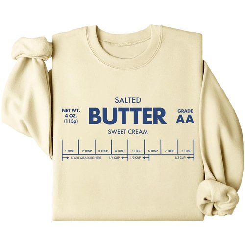 DarkJoy Khika Salted Butter 3X-Large Cotton Unisex-Adults Sweatshirt