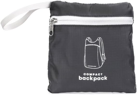 Kikkerland BB05-BK Compact Backpack, Black