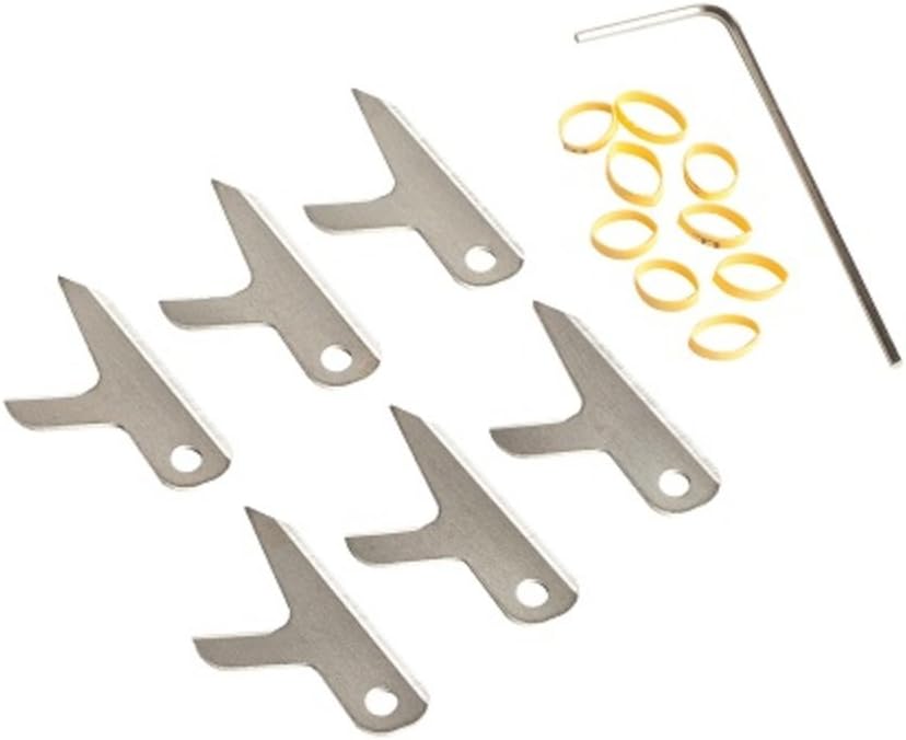 Swhacker 100 Grain 1.75-Inch Replacement Blades Set of 6 - Premium Large Silver Blades