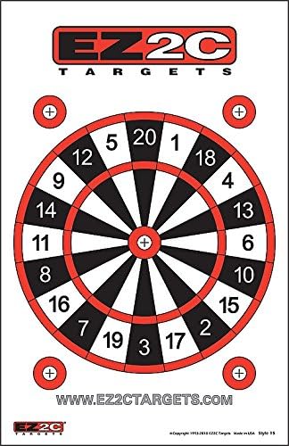 200 EZ2C Paper Shooting Targets - Eight Popular Styles Combo Package to Practice on Gun Range, 11 x 17