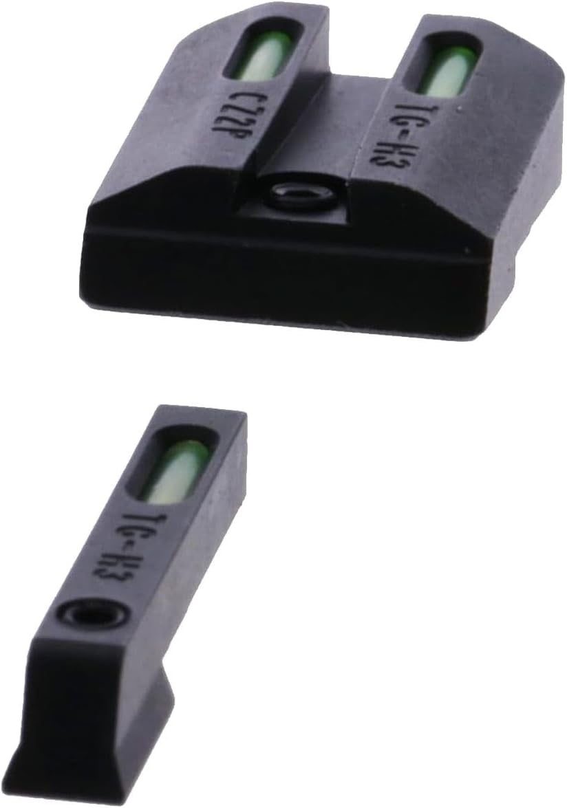 TRUGLO TFX Handgun Sight | Durable Shock-Resistant Compact Brightly Glowing Tritium & Fiber-Optic Xtreme Day/Night Sight for Handguns