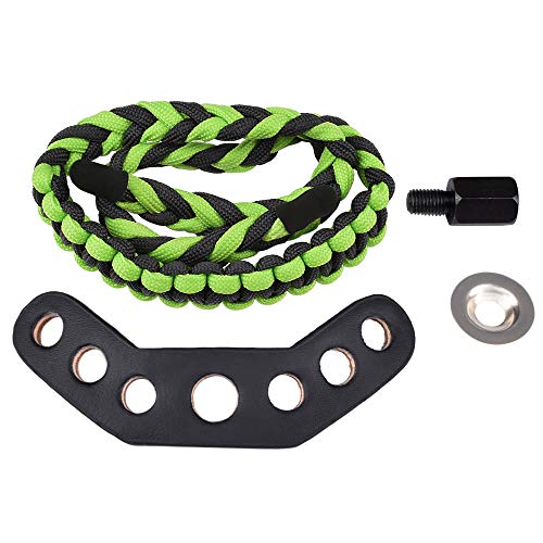 YLS Bow Slings Archery Wrist Sling for Compound Bows Adjustable Green2