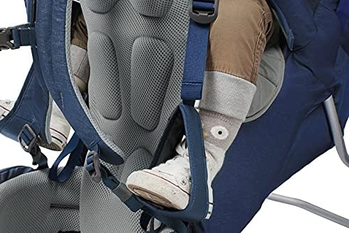 Kelty Journey PerfectFit Child Carrier Backpack, Adjustable Suspension with Hipbelt, 5 Point Safety Harness, Large Zippered Mesh Pockets (Dark Shadow)