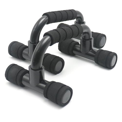 Cooplay 1 pair Push Up Bars for Home Gym Travelling Fitness Workouts Training Exercise (Black)