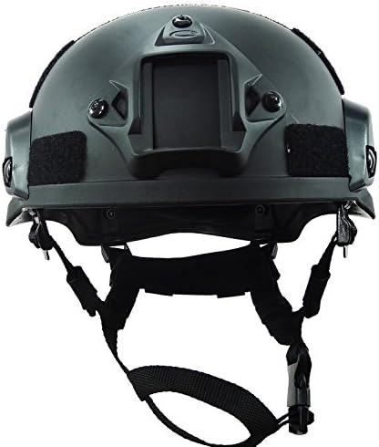 ATAIRSOFT Tactical Airsoft Paintball MICH 2002 Helmet with Side Rail & NVG Mount