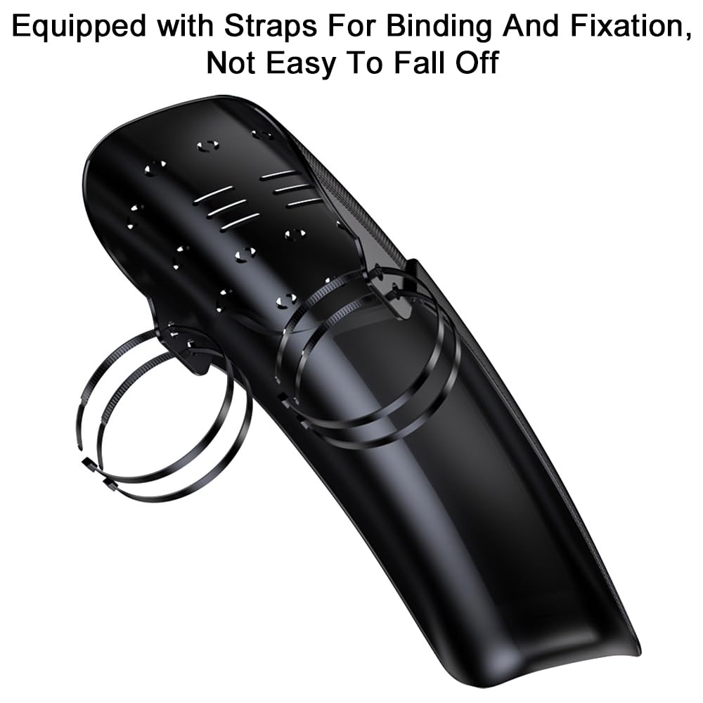 JSCARLIFE Universal MTB Mudguards Set - Adjustable Front/Rear Bicycle Fenders for 20"-29" Wheels, Fat Tire & Gravel Bikes, w/12 Heavy-Duty Zip Ties