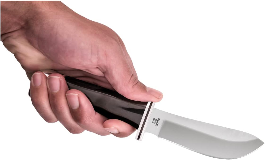 Buck Knives 103 Skinner Fixed Blade Hunting Knife, 4" Stainless Steel Blade with Leather Sheath