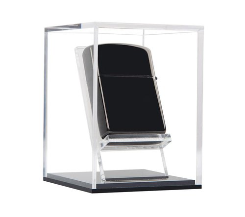 ZIGFRUIT Display Case for Zippo Lighter Stand Holder Clear Acrylic Box Protected Protection Storage Cover Collections