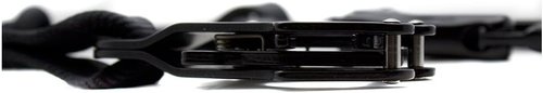 Fusion Tactical ProGlide Military and Police Helo Lanyard - 6ft Elastic Bungee with Kong Frog Shackle Snap Hook, 23kN - Black, 72 inches