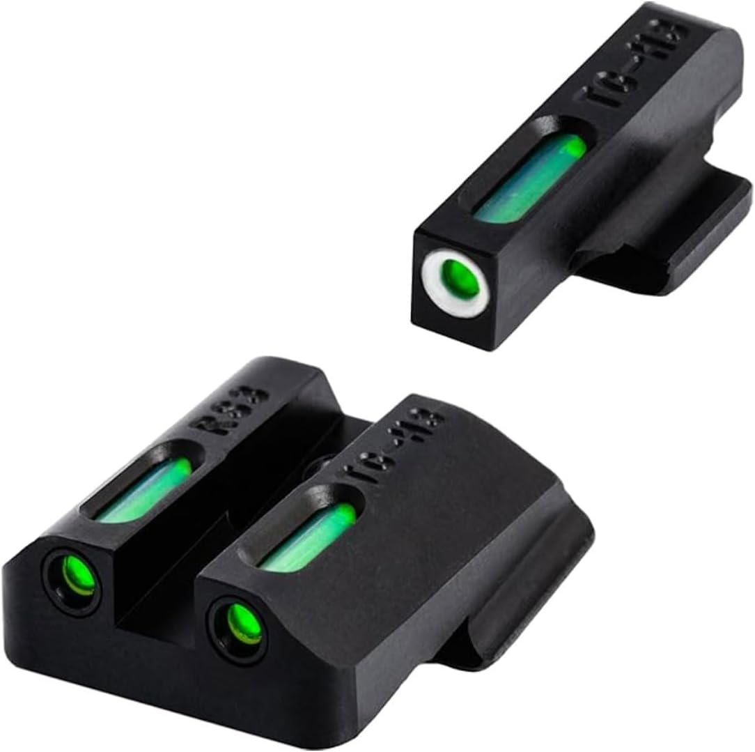 TRUGLO TFX Handgun Sight | Durable Shock-Resistant Compact Brightly Glowing Tritium & Fiber-Optic Xtreme Day/Night Sight for Handguns